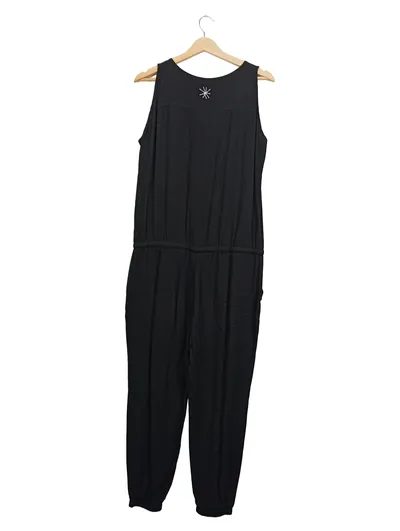 Gwynedds Damen Jumpsuit Einteiler Schwarz Gr. 38 M Casual Viskose