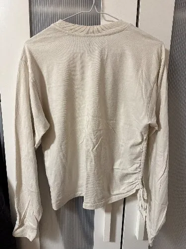 Levi's Damen Langarmshirt Blumenprint Beige Gr. S Baumwolle Cropped