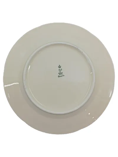 Bavaria Essteller Keramik Weiß Blumenmuster 19 cm Klassisch