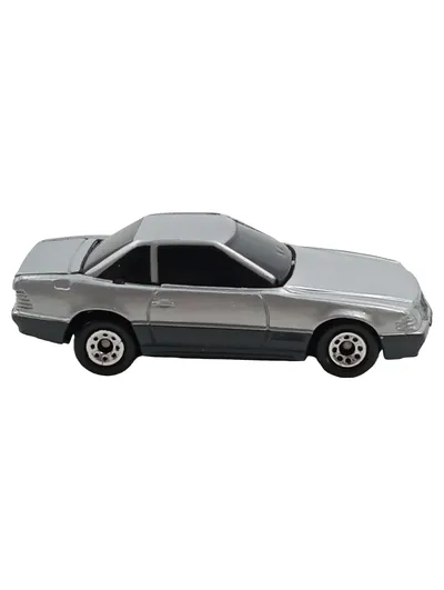 Mercedes-Benz 500 SEC Modellfahrzeug Modellauto Silber Spielzeugauto 7, 5cm