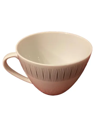 Thomas Porzellan Tasse Rosa Vintage Geometrisch 8 cm Alltag