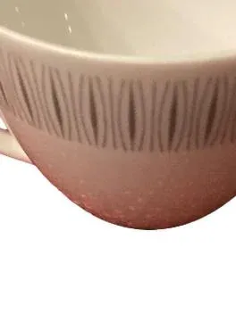 Thomas Porzellan Tasse Rosa Vintage Geometrisch 8 cm Alltag