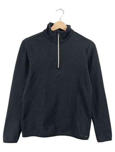 CMP Damen Sweatjacke Half-Zip Funktionsshirt Sport Schwarz Gr. 38