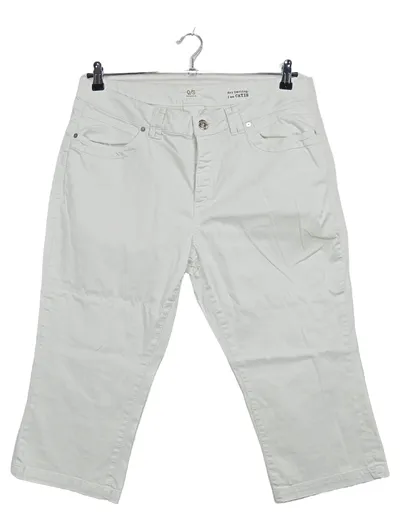 Q/S designed by Catie Damen Jeans Regular Fit Hose Weiß Gr. 44