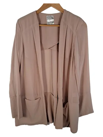 Piazza Italia Damen Leichte Jacke Gr. 36 S Rosa Casual