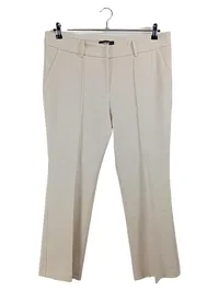 Cambio Stoffhose Damen Beige Gr. 44 Business Klassisch 1
