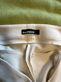Cambio Stoffhose Damen Beige Gr. 44 Business Klassisch 3