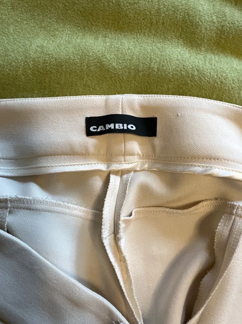 Cambio Stoffhose Damen Beige Gr. 44 Business Klassisch 3
