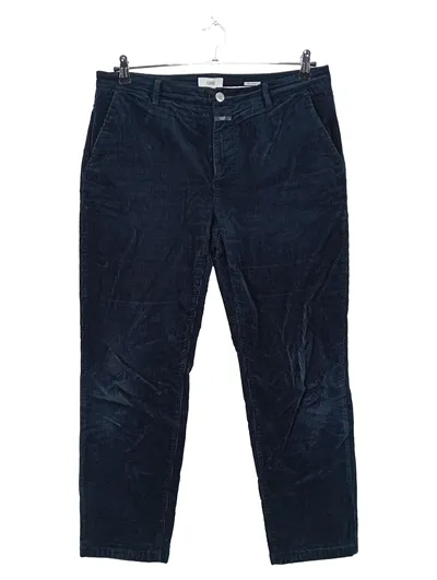 Closed Cordhose Herren Dunkelblau Gr. 50 W33 Casual Hose Baumwolle