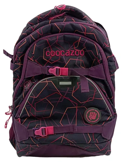 coocazoo Schulrucksack Lila Geometrisch Easy Grow System Kinder