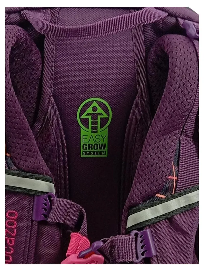 coocazoo Schulrucksack Lila Geometrisch Easy Grow System Kinder 4
