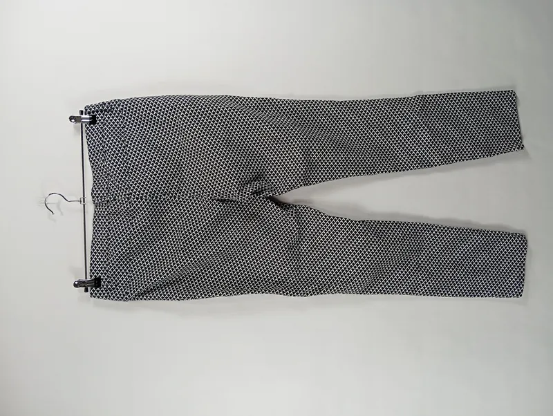 Ashley Brooke Damen Stoffhose Schwarz Geometrisch Gr. 44 W35 XXL 2