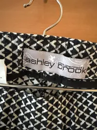 Ashley Brooke Damen Stoffhose Schwarz Geometrisch Gr. 44 W35 XXL 3