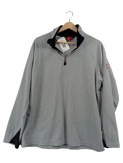 Engelbert Strauss Fleecepullover Herren Gr. 50 L Grau Troyer Arbeit