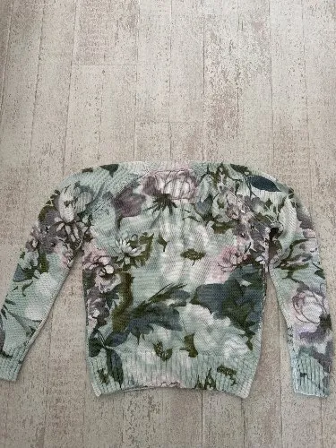 Bloomings Damen Pullover Gr. 38 M Mehrfarbig Blumenmuster Casual Baumwolle 5
