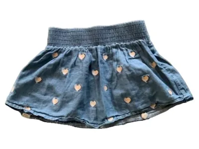 Little Marc Jacobs Mädchen Jeansrock Herzen Gr. 92/94 Blau