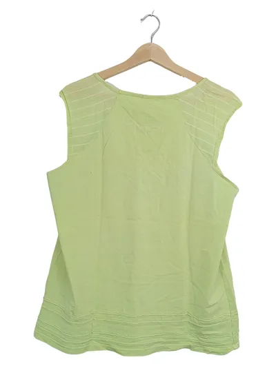 HRC Damen Top Shirt Grün Gr. 44 XXL Print Casual Ärmellos