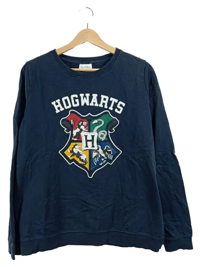 Harry Potter Hogwarts Crewneck Sweatshirt Blau Gr. 42 XL