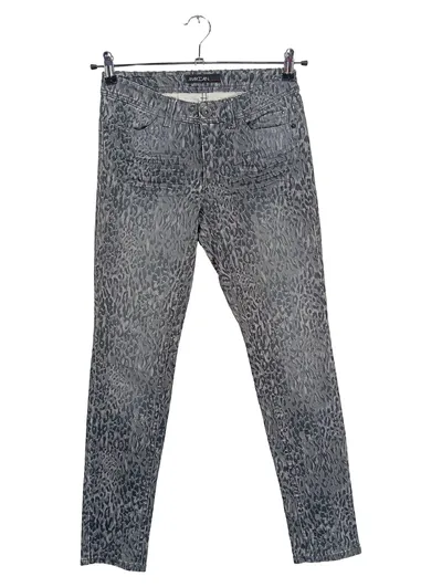 Marc Cain Damen Jeans Regular Fit W26, 34 Grau Animal-Print