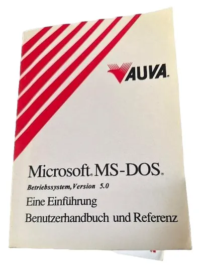 Microsoft MS-DOS 5.0 Eine Einführung Benutzerhandbuch und Referenz AUVA