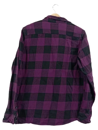 Dickies Herren Freizeithemd Flanellhemd Kariert Lila Gr. 50 L Baumwolle