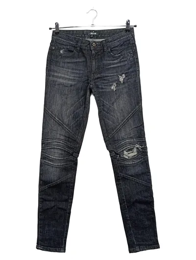 Just Cavalli Destroyed Jeans Damen W29 Grau Biker Style Skinny