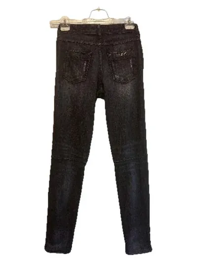 Just Cavalli Destroyed Jeans Damen W29 Grau Biker Style Skinny