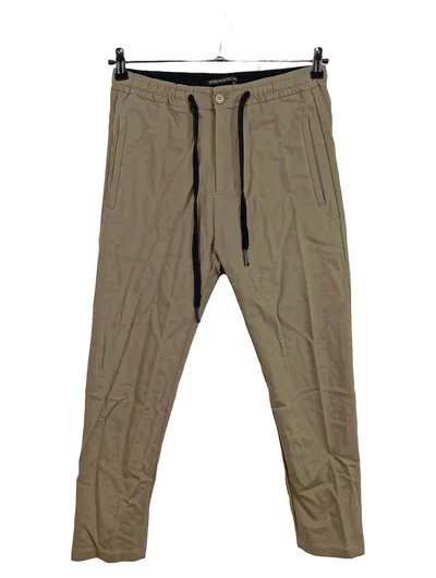 DRYKORN Stoffhose Damen Beige Gr. 42 W33 Kordelzug Casual Chino