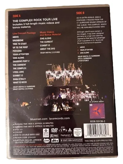 Blue Man Group The Complex Rock Tour Live in Concert DVD