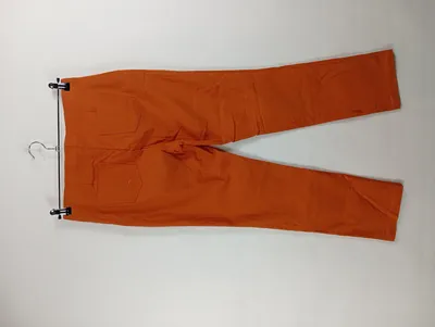 Helena Vera Stoffhose Damen Orange Gr. 40 W31 L Casual