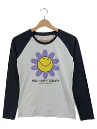 beatwear Smileyworld Kinder Langarmshirt Gr. 158 Weiß Blume 1