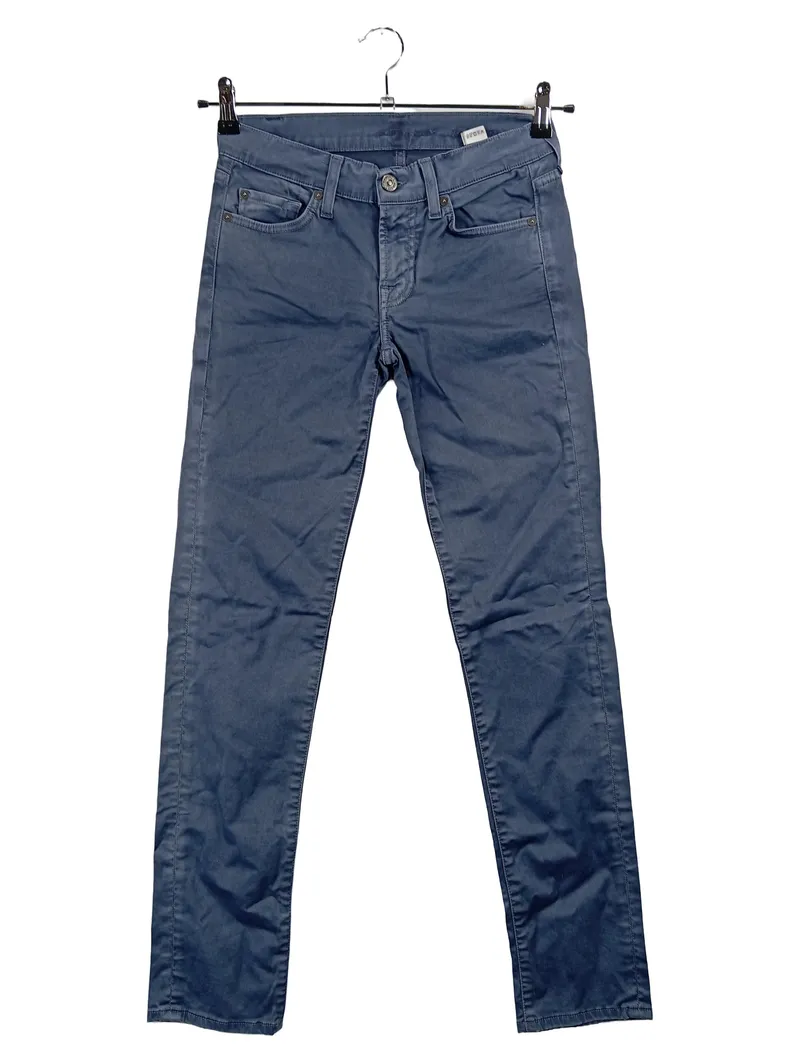 7 For All Mankind Damen Jeans Skinny Fit Blau Gr. W26 34 XS 1