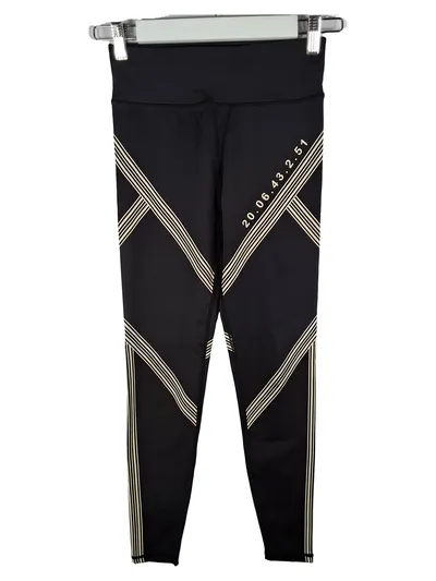 ONLY PLAY Damen Sport Leggings Schwarz Gr. XS 34 Grafik Print