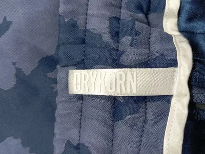 DRYKORN Damen Stoffhose Blau Blumenmuster Seitenstreifen Gr. 38 W29