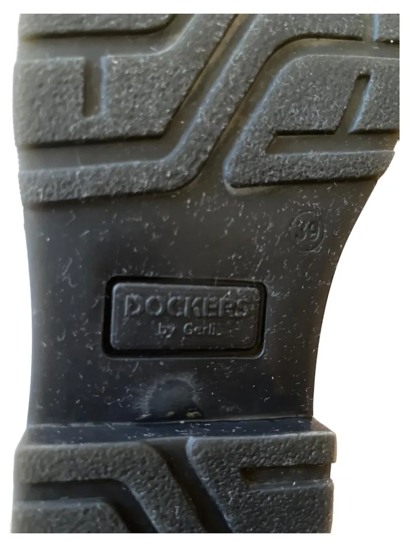 Dockers Damen Stiefeletten Schwarz Gr. 39 Blumenstickerei Casual Schnürboots 4