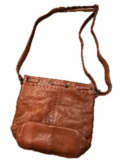 Gusti Leder Studio Beuteltasche Damen Braun Leder Umhängetasche Casual