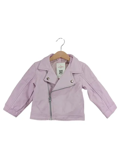 Ergee Kinder Motorradjacke Rosa Gr. 86 Kunstleder Casual