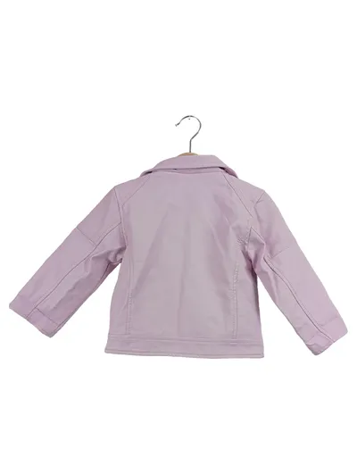 Ergee Kinder Motorradjacke Rosa Gr. 86 Kunstleder Casual
