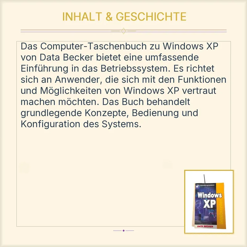 DATA BECKER Windows XP Betriebssystem IT und Programmierbuch 3