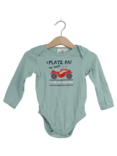 BIG Bobby Car Baby Body Langarm Gr. 74/80 Türkis Baumwolle
