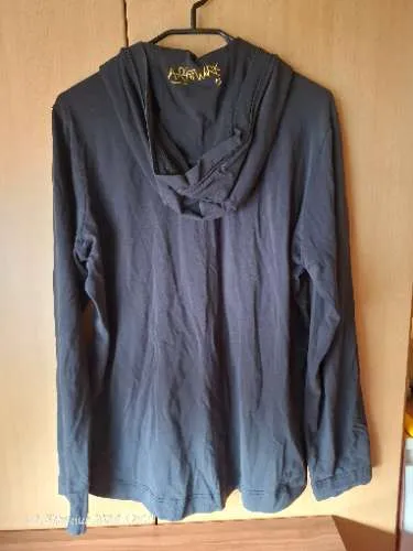 Engelbert Strauss Kapuzenpullover Damen Gr. 42, XL Schwarz Vogel-Print Casual