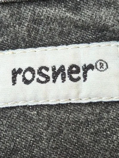 ROSNER Damen Jeans Wide Fit Gr. 40 Grau Vintage Zierknöpfe