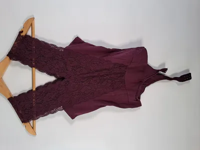 Piazza Italia Damen Body Lila Gr. 36 S Spitze Ärmellos