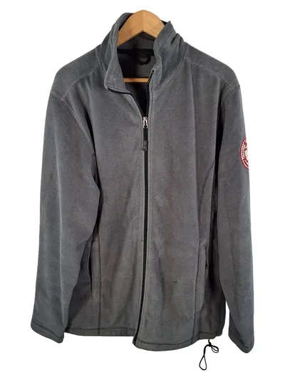 Tchibo TCM Fleecejacke Herren Grau Gr. 50 L Casual Outdoor