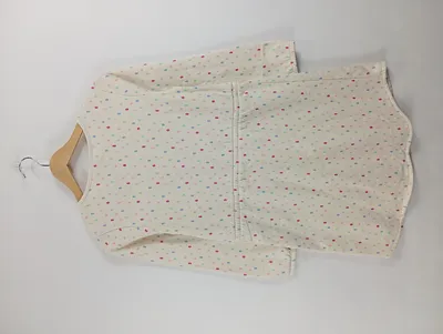Yigga Mädchen Freizeitkleid Sweatkleid Beige Punkte Gr. 134
