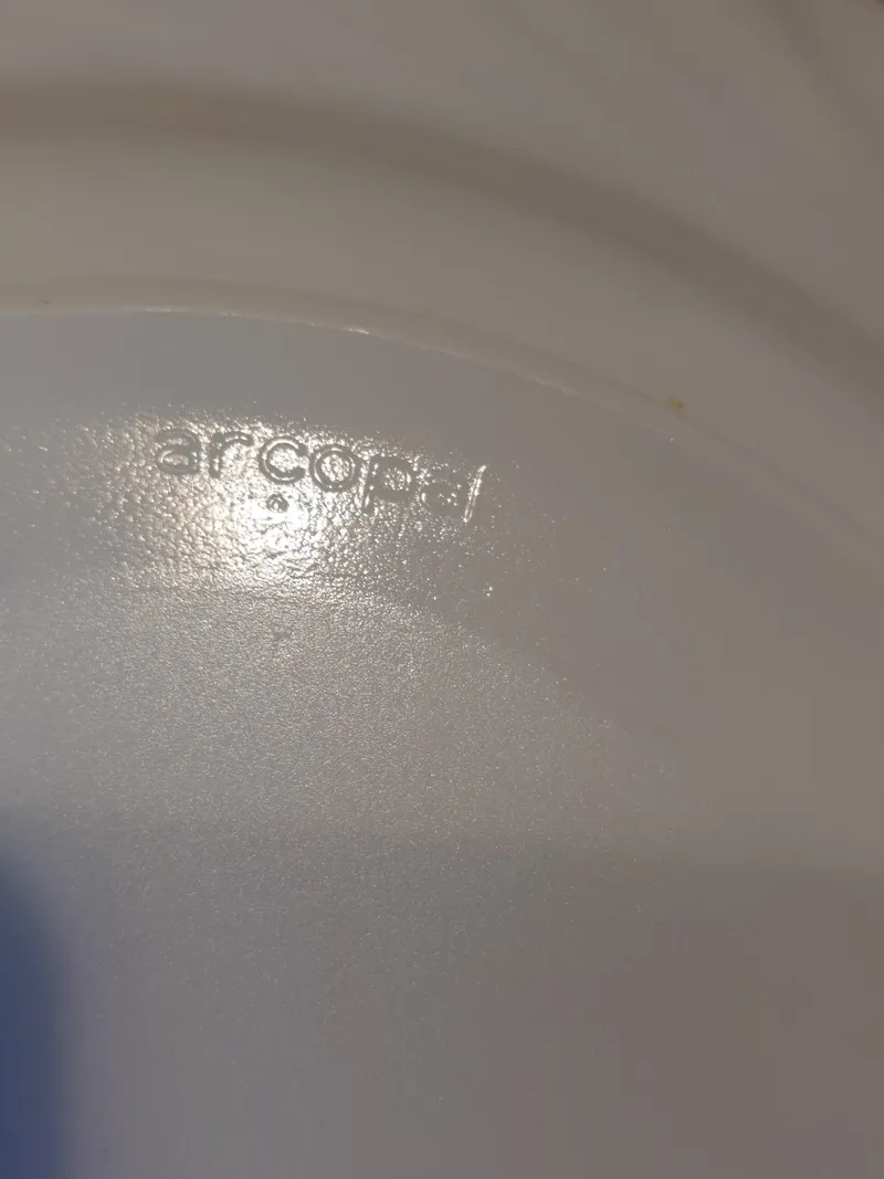 Arcopal Arzberg Essteller Weiß Glas 23 cm Klassisch 3