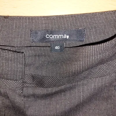 Comma Stoffhose Damen Gr. 40 Grau Business Anzughose Elegant