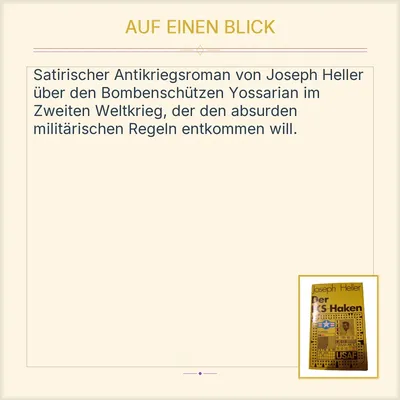 Joseph Heller Der KS-Haken Roman Buch Unterhaltungsliteratur USAF Yossarian