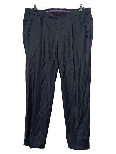 Hiltl Anzughose Herren Blau Gr. 28 W41 Business Hose Wolle
