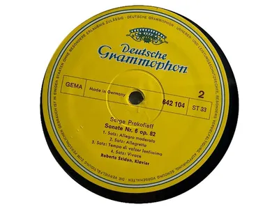 Prokofieff Sonate Nr.6 op.82 Roberto Szidon Deutsche Grammophon Vinyl LP